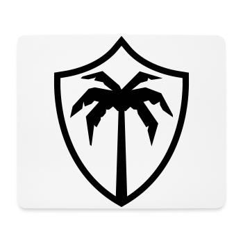 Armoiries du symbole de Palm Island - Tapis de souris (format paysage) - blanc - Devant