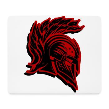 Spartaner Helm Krieger Gladiator Sparta - Mousepad (Querformat) - Weiß - Vorne