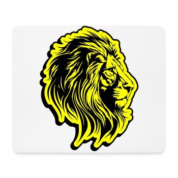 Lion's head symbol lion - Mouse Pad (horizontal) - white - Front