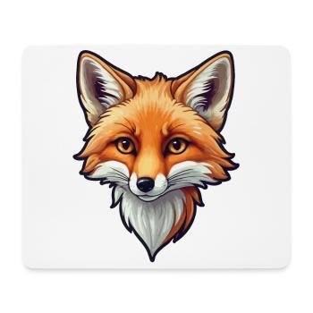 Fox Illustration - Mouse Pad (horizontal) - white - Front