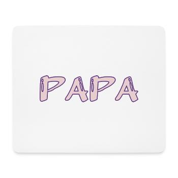 PAPA. VATERTAG. ALLES GUTE ZUM GEBURTSTAG PAPA. ALLES GUTE ZUM GEBURTSTAG. - Mousepad (Querformat) - Weiß - Vorne