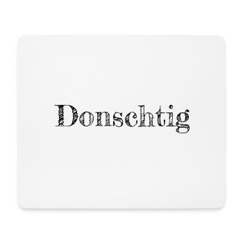 Donnerstag auf Schweizerdeutsch - Mousepad (Querformat) - Weiß - Vorne