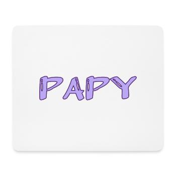 PAPY. FÊTE DES PÈRES. BONNE FÊTE PAPY. JE T'AIME. - Tapis de souris (format paysage) - blanc - Devant