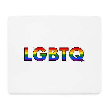 LGBTQ-Regenbogen-Flagge - Mousepad (Querformat) - Weiß - Vorne