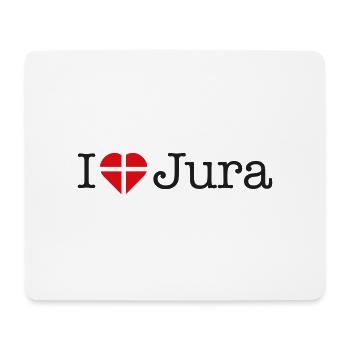 J’adore Jura - Tapis de souris (format paysage) - blanc - Devant