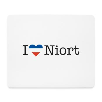 I love Niort - Mousepad (Querformat) - Weiß - Vorne