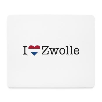 I love Zwolle - Mousepad (Querformat) - Weiß - Vorne