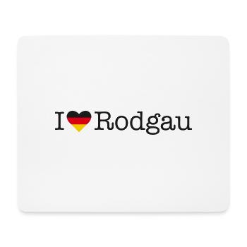I love Rodgau - Mousepad (Querformat) - Weiß - Vorne