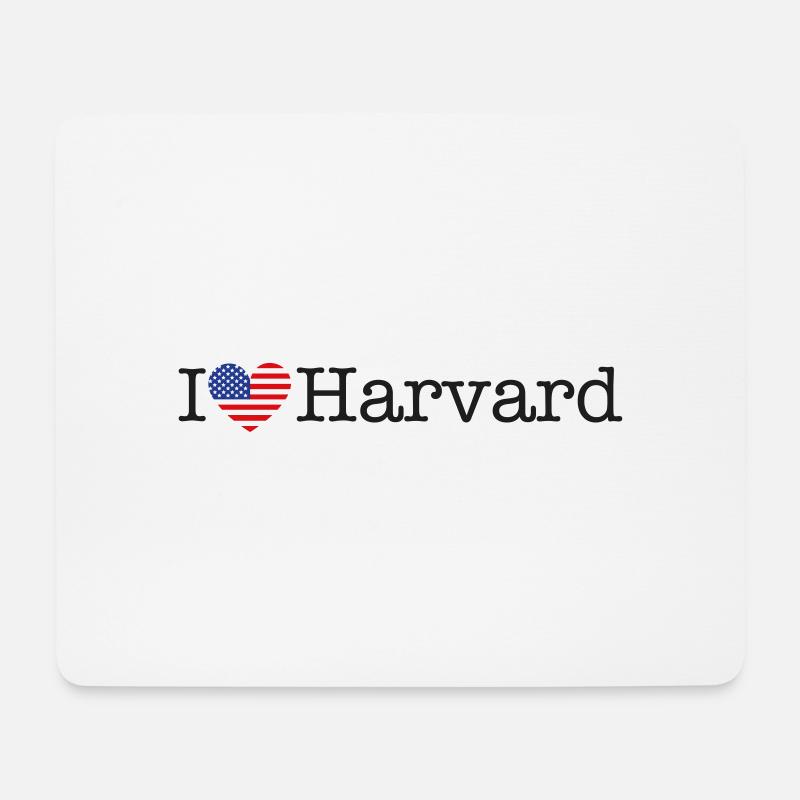 I love Harvard - Mouse Pad (horizontal) - white