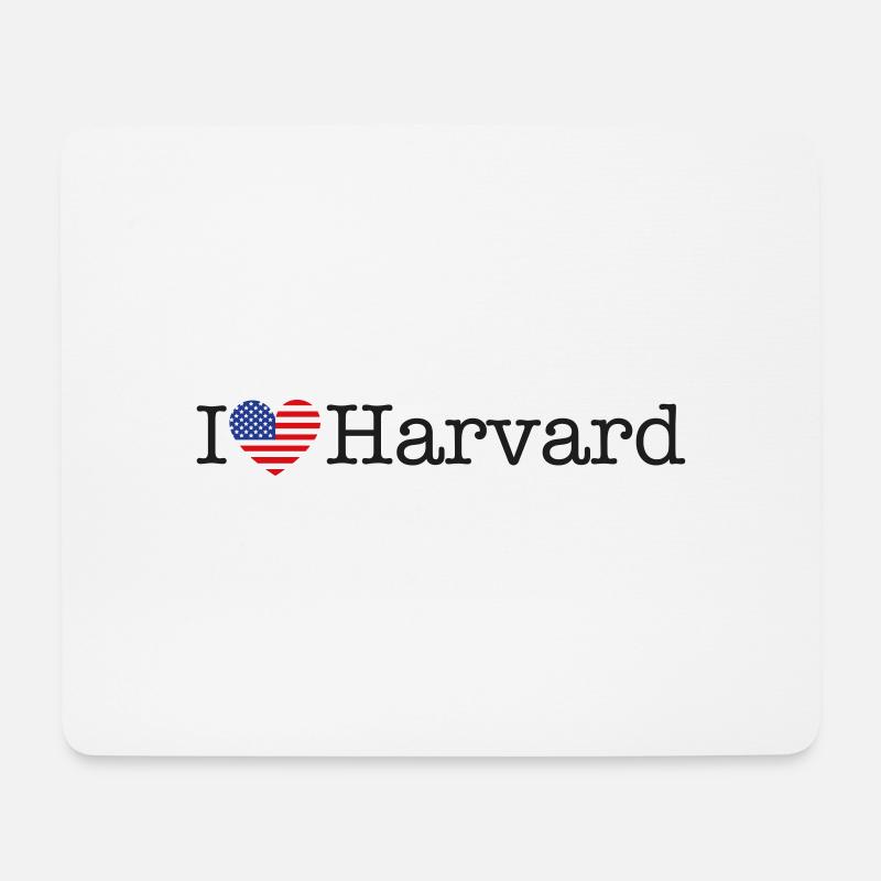 I love Harvard - Mouse Pad (horizontal) - white