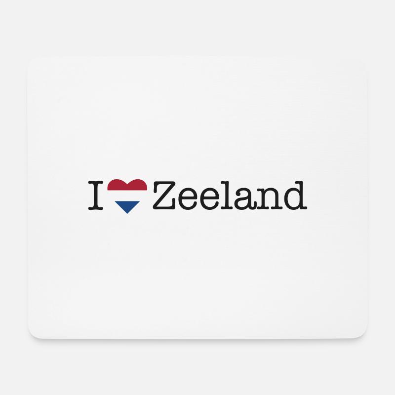 I love Zeeland - Mousepad (Querformat) - Weiß