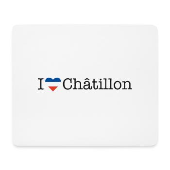 I love Châtillon - Mousepad (Querformat) - Weiß - Vorne