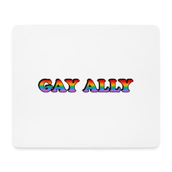 LGBTQ ally - Mouse Pad (horizontal) - white - Front