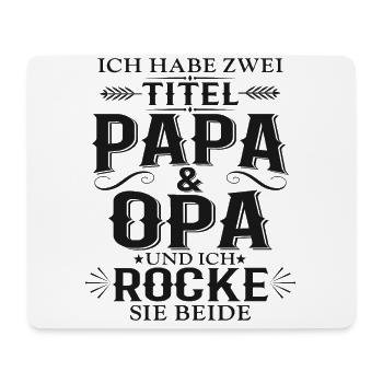 Opa Geschenk - Mousepad (Querformat) - Weiß - Vorne