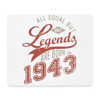 LEGENDEN WERDEN GEBOREN IM JAHR 1943 Jubiläum 79 Jahre - Mousepad (Querformat) - Weiß - Vorne