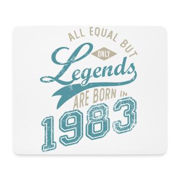 Legends are born in 1983 born in birthday 40 years - Mouse Pad (horizontal) - white - Front