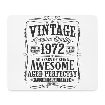 Vintage 1972 Vintage 50 Cadeau d’anniversaire - Tapis de souris (format paysage) - blanc - Devant