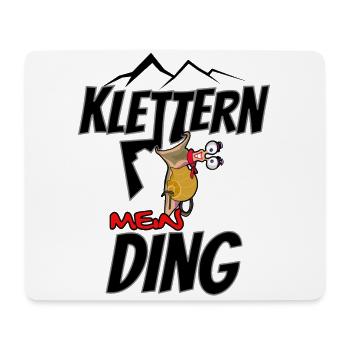 Klettern mein Ding - Mousepad (Querformat) - Weiß - Vorne