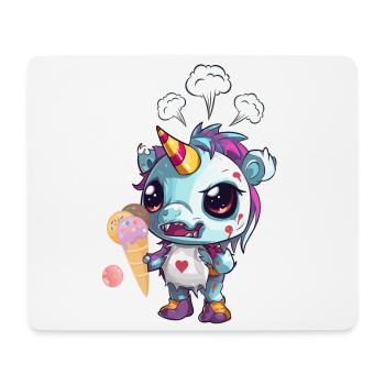Angry Unicorn - Angry Unicorn - Unicorn Evil - Mouse Pad (horizontal) - white - Front