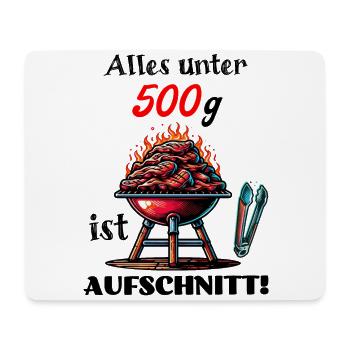 Grillen lustiger Spruch Fleisch Humor Aufschnitt - Mousepad (Querformat) - Weiß - Vorne