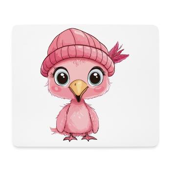 Flamingo Süß Niedlich Baby Kinder Tier Cartoon - Mousepad (Querformat) - Weiß - Vorne