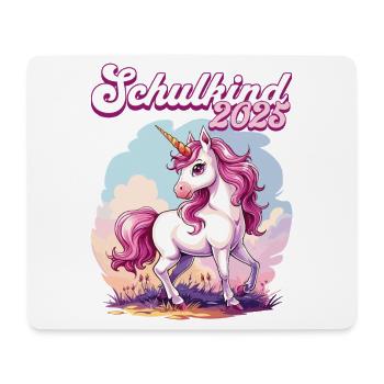 School Child 2025 Unicorn Enrollment School Student - Mouse Pad (horizontal) - white - Front