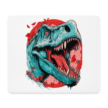 T-Rex Dinosaur Dino Tyrannosaurus Rex - Mouse Pad (horizontal) - white - Front