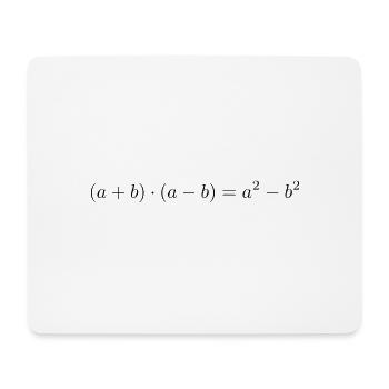 3. Binomische Formel - Mousepad (Querformat) - Weiß - Vorne