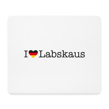 I love Labskaus - Mousepad (Querformat) - Weiß - Vorne