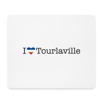 I love Tourlaville - Mousepad (Querformat) - Weiß - Vorne