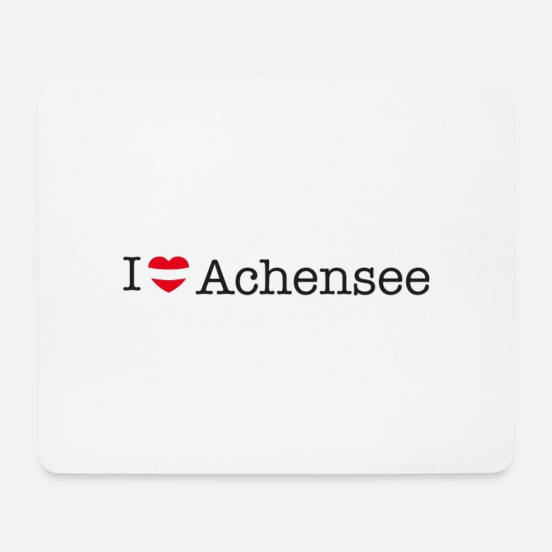 i love Achensee - Mousepad (Querformat) - Weiß