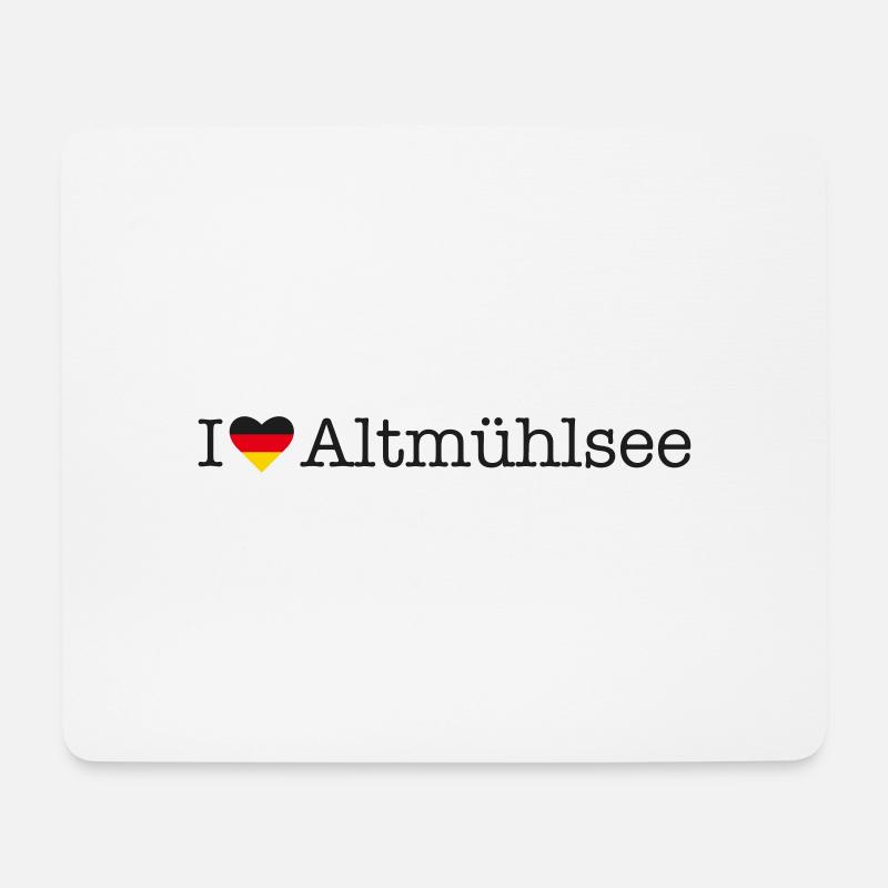 I love Altmühlsee - Mousepad (Querformat) - Weiß