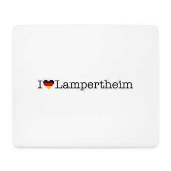 I love Lampertheim - Mousepad (Querformat) - Weiß - Vorne