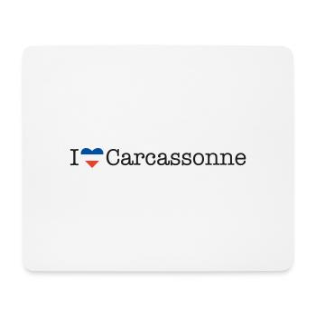 I love - Mousepad (Querformat) - Weiß - Vorne