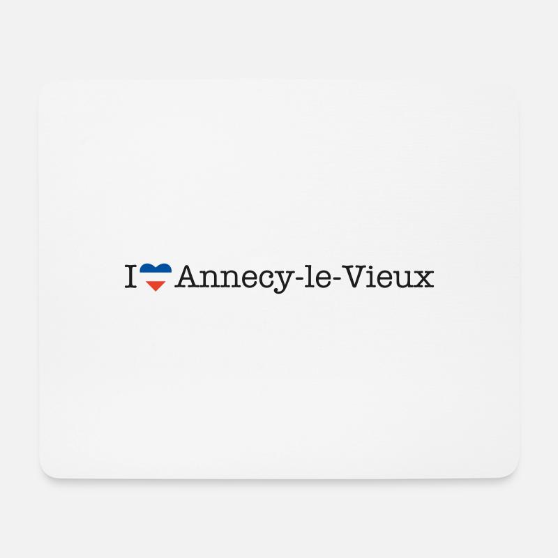 I love Annecy le Vieux - Mousepad (Querformat) - Weiß