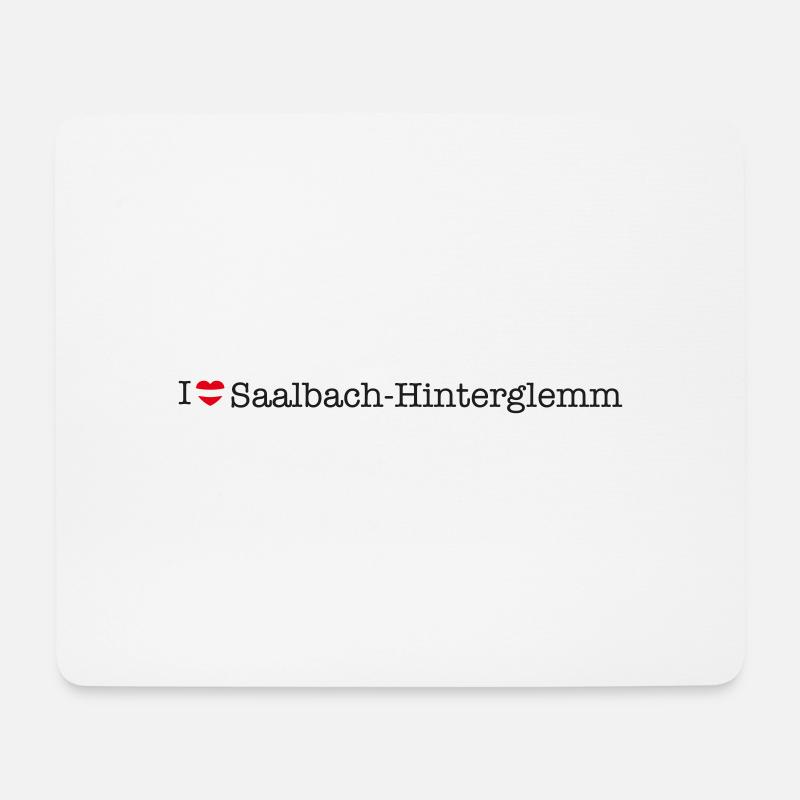 I love Saalbach Hinterglemm - Mousepad (Querformat) - Weiß