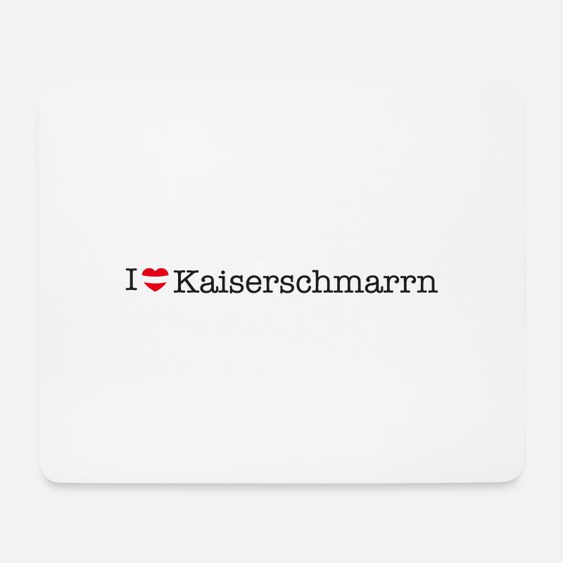 I love Kaiserschmarrn - Mouse Pad (horizontal) - white