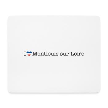 I love Montlouis sur Loire - Mousepad (Querformat) - Weiß - Vorne