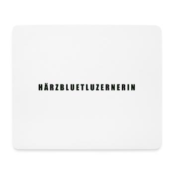 Härzbluetluzernerin Kanton Luzern - Mousepad (Querformat) - Weiß - Vorne