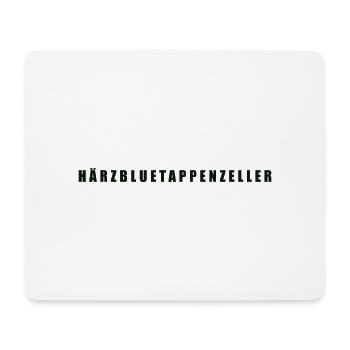 Härzbluetappenzeller Appenzell - Mousepad (Querformat) - Weiß - Vorne