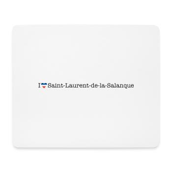 I love Saint Laurent de la Salanque - Mousepad (Querformat) - Weiß - Vorne