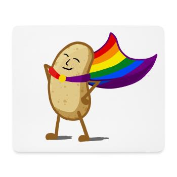 Rainbow Potato - Mouse Pad (horizontal) - white - Front