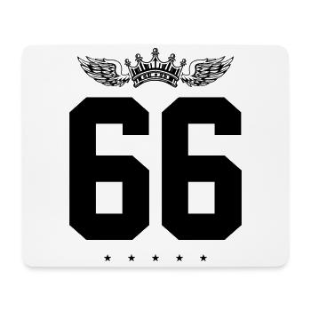 66 Couronne numérique - Tapis de souris (format paysage) - blanc - Devant