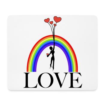 Love - Mouse Pad (horizontal) - white - Front