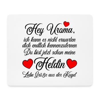 Uroma werdene verkünden zur Geburt Geworden Neue - Mousepad (Querformat) - Weiß - Vorne