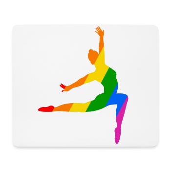 Ballet Dance in the Rainbow - Mouse Pad (horizontal) - white - Front