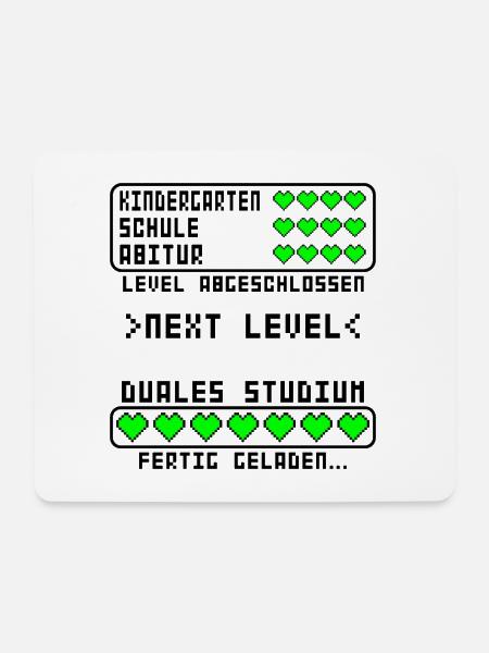 Duales Studium Prüfung Abschluss bestanden - Mousepad (Querformat) - Weiß