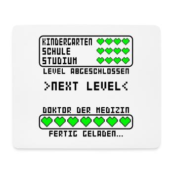 Doktortitel Doktor der Medizin Med bestanden - Mousepad (Querformat) - Weiß - Vorne