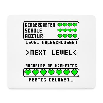 Bachelor Marketing of Arts B.A, Studium bestanden - Mousepad (Querformat) - Weiß - Vorne