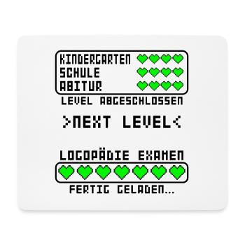 Logopädie Bachelor Examen Studium B.Sc. bestanden - Mousepad (Querformat) - Weiß - Vorne